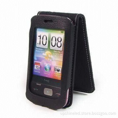 Mobile Phone Leather Case with Perfect Invisible Magnetic Closure, Easy to Carry